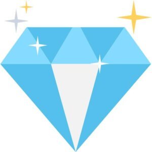 Diamond Package icon showing a diamond on a plain white background
